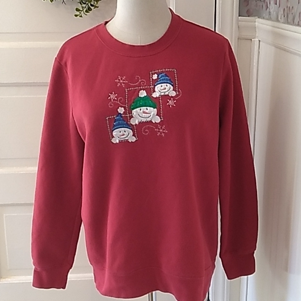 Holiday Editions medium snowman Christmas 🎄 sweatshirt